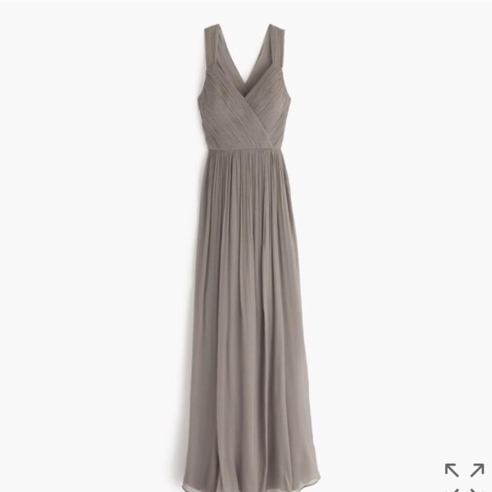 J. Crew Grey Formal Heidi Gown